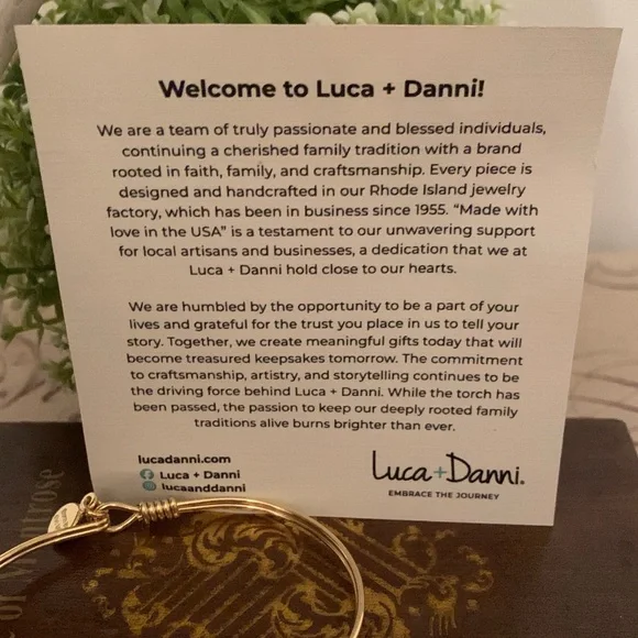 Luca + Danni Gold Bracelet with Poinsettia Flower - Picture 15 of 17